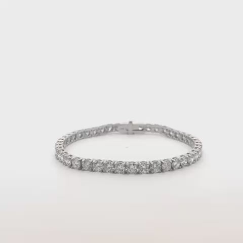 Jewelry Sample Sale 10.00 ct. Diamond Tennis Bracelet, 4.00mm, 4-Prong Setting in 14K Gold