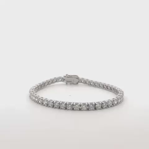 Jewelry Sample Sale 8.50 ct. Diamond Tennis Bracelet 3.8 mm 4-prongs Setting in 14K Gold